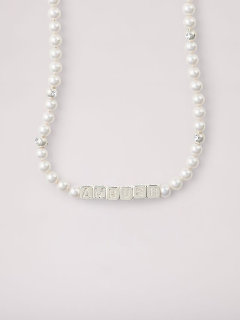 Pearl Letterblock Necklace 4