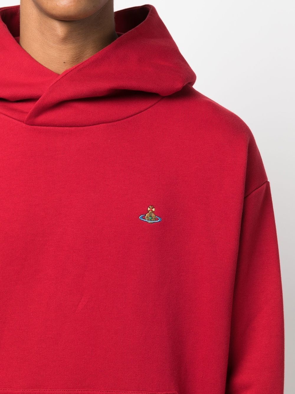 Orb logo-embroidered hoodie - 5