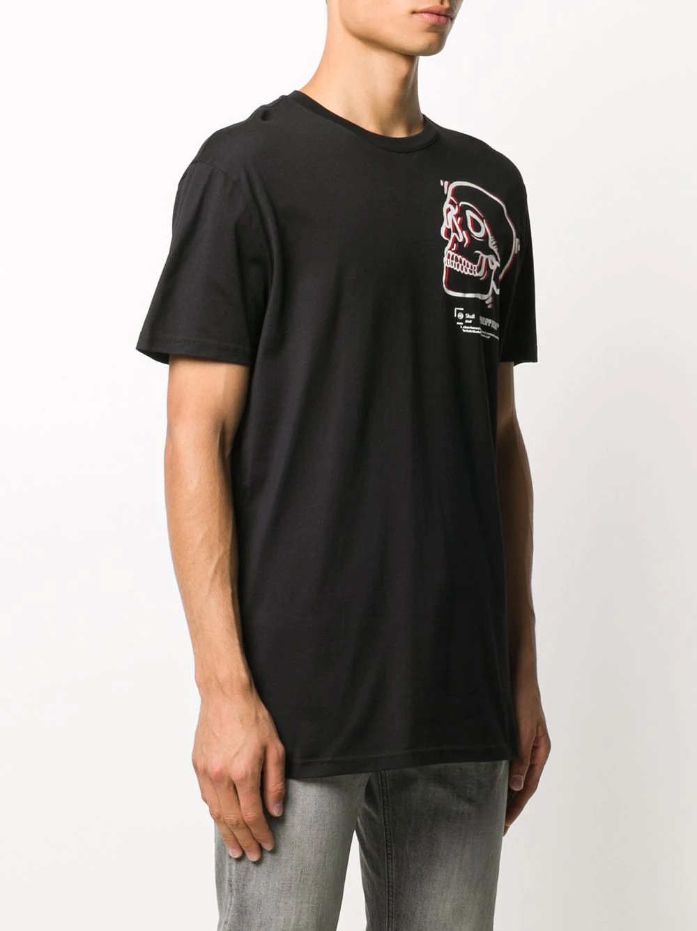 outline skull T-shirt  - 3