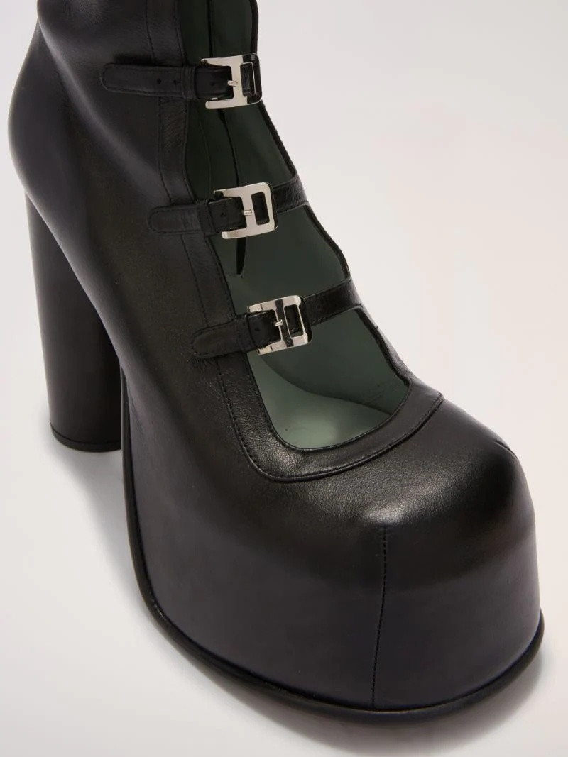 BUCKLE PLATEAU HIGH BOOT 5