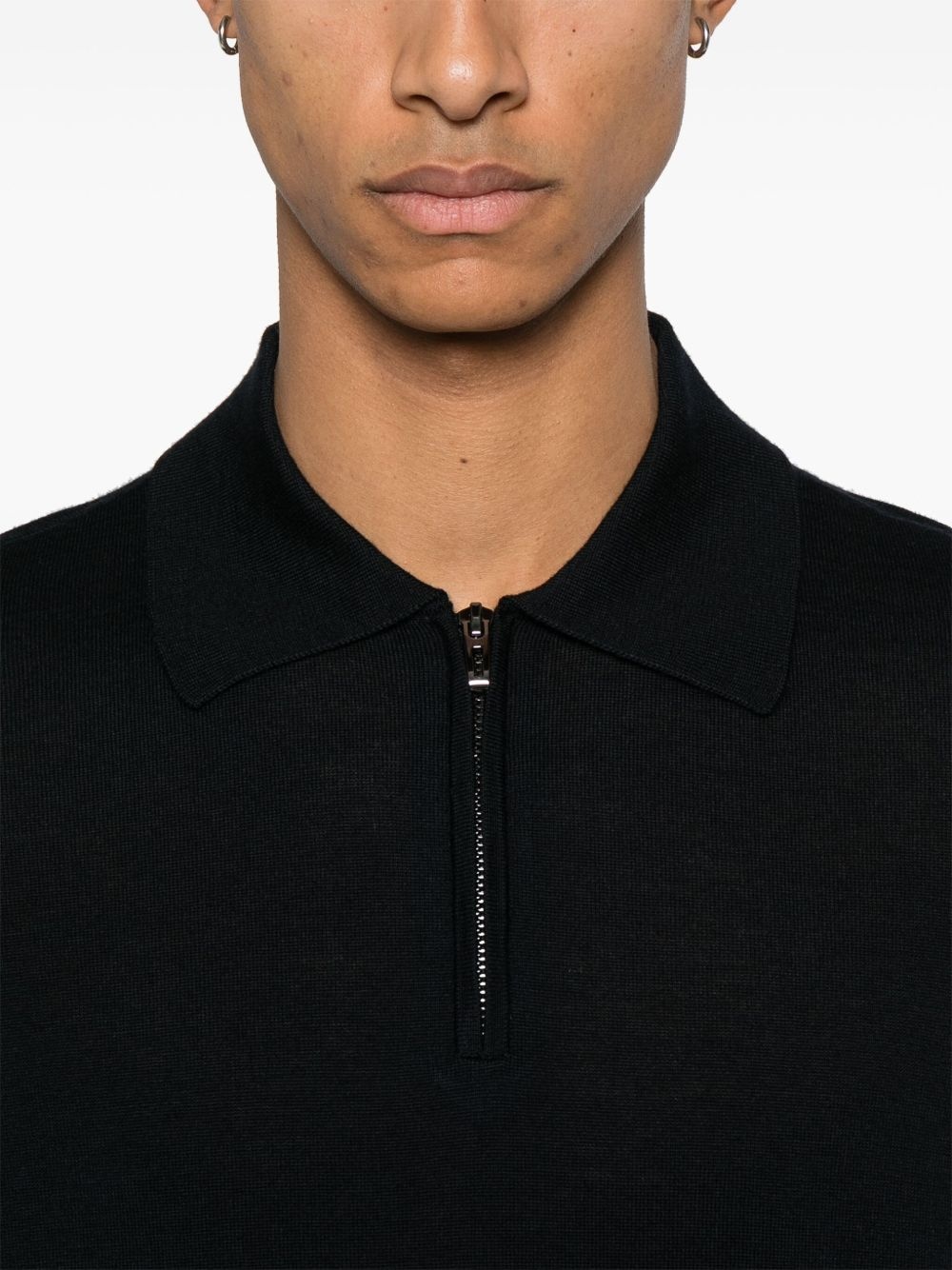 virgin-wool polo shirt - 4