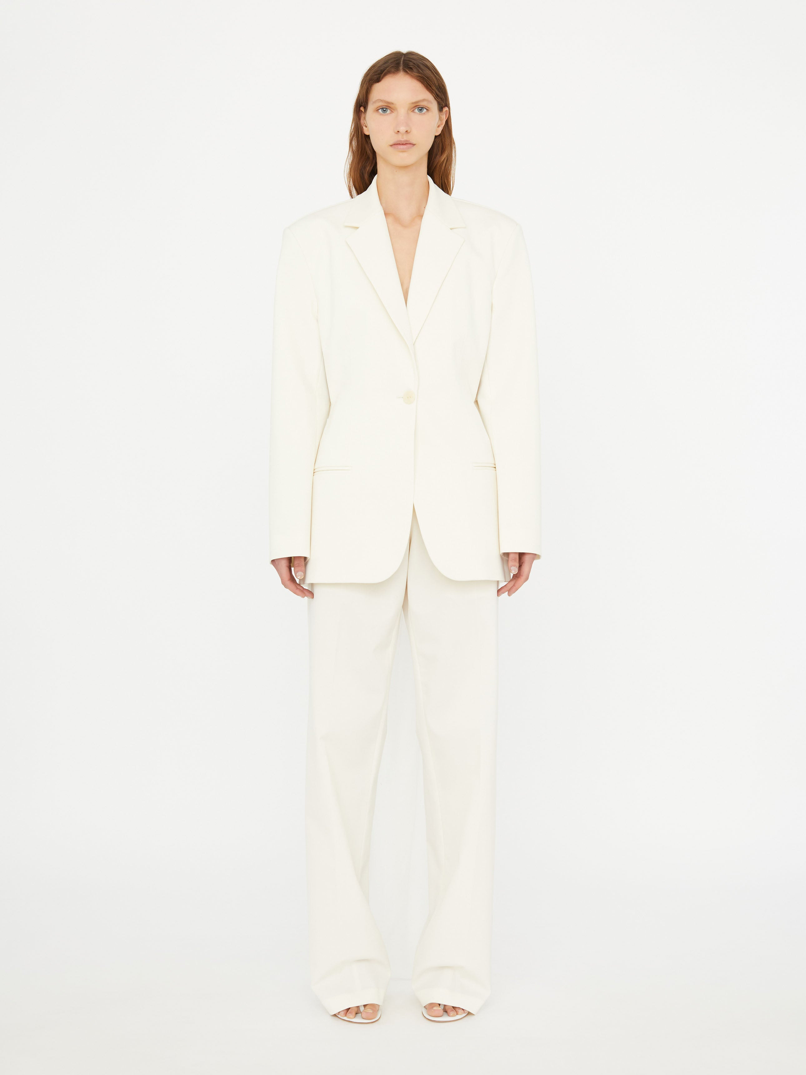 Intimate Bow Back Twill Blazer - 2