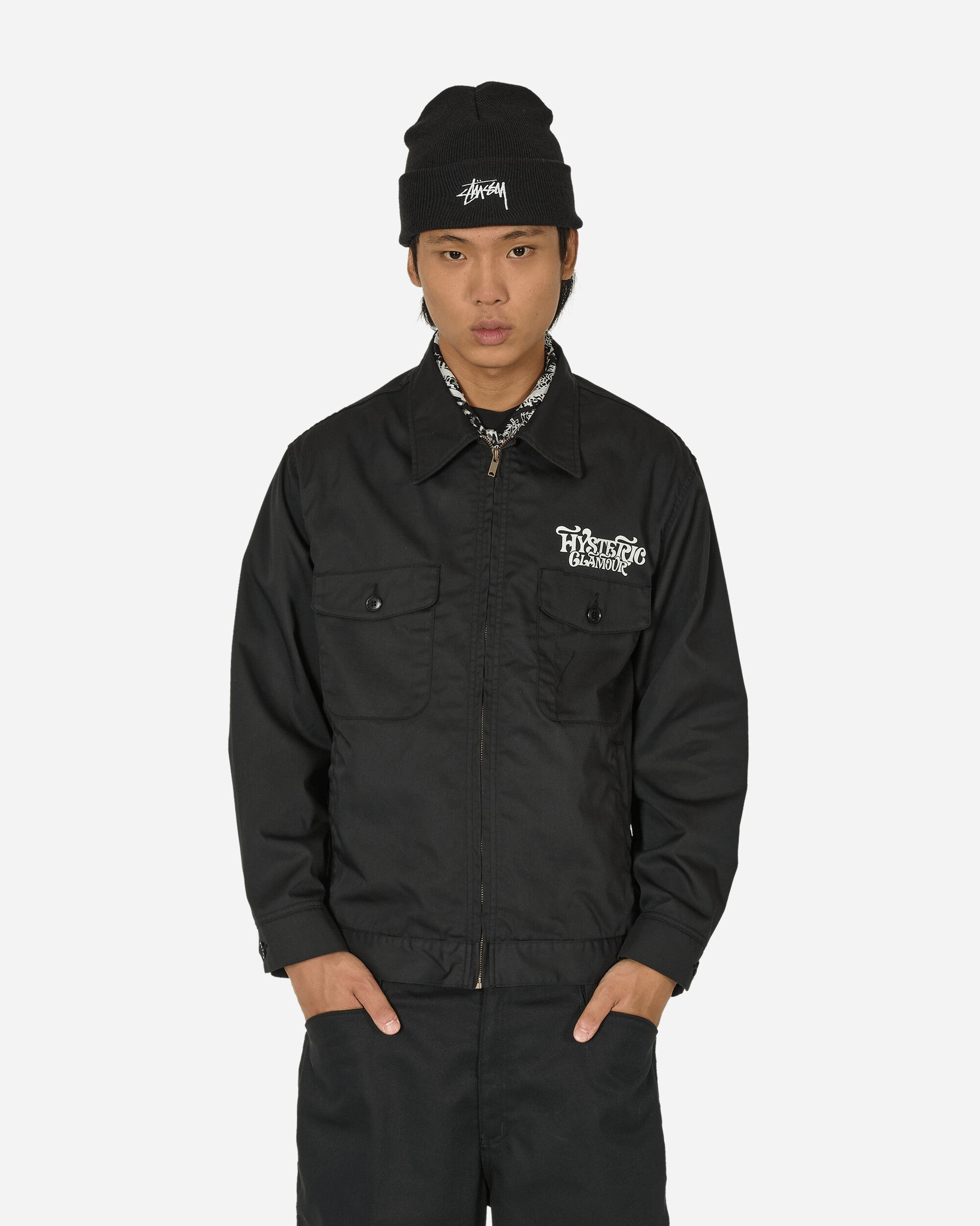 Smoking Girl Work Jacket Black - 1