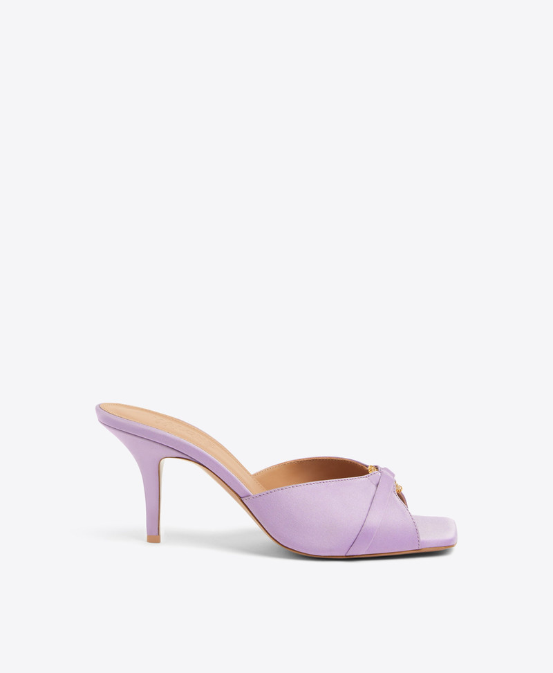 Patricia 70 Lilac Satin Sandals 1