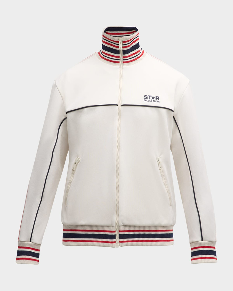 Men's Zipped Patchwork Track Jacket 1