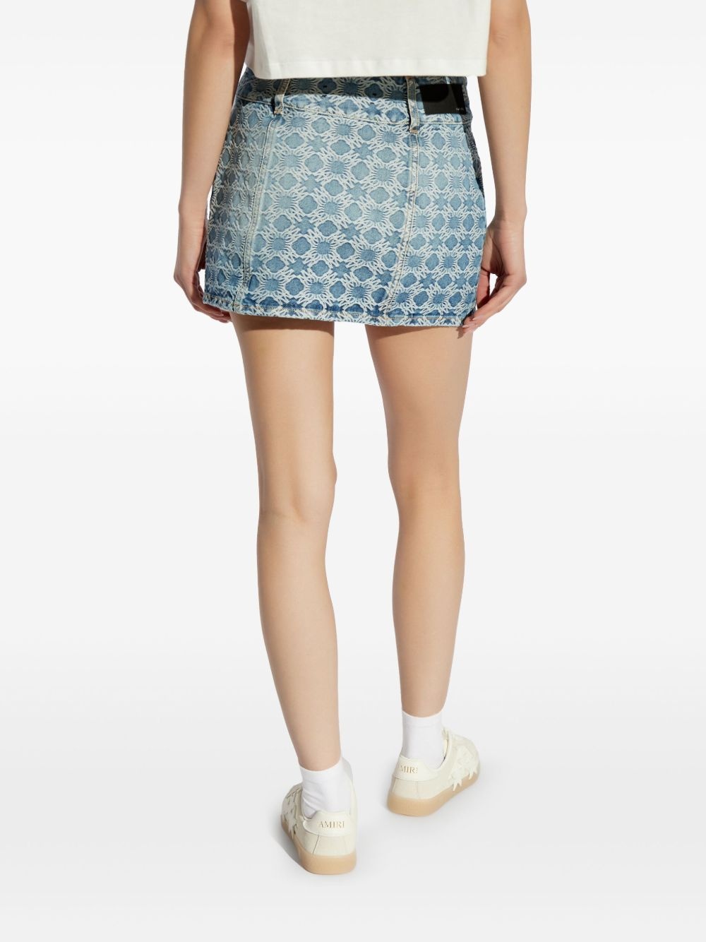 denim mini skirt - 4