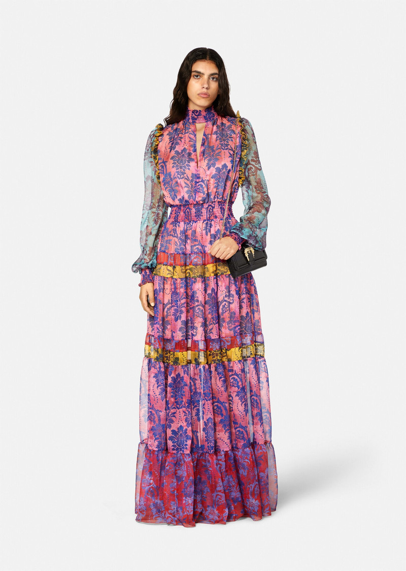 VERSACE JEANS COUTURE Tapestry Couture Long Dress outlook