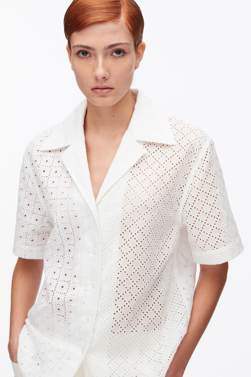 Broderie Anglaise Patchwork Camp Shirt 6