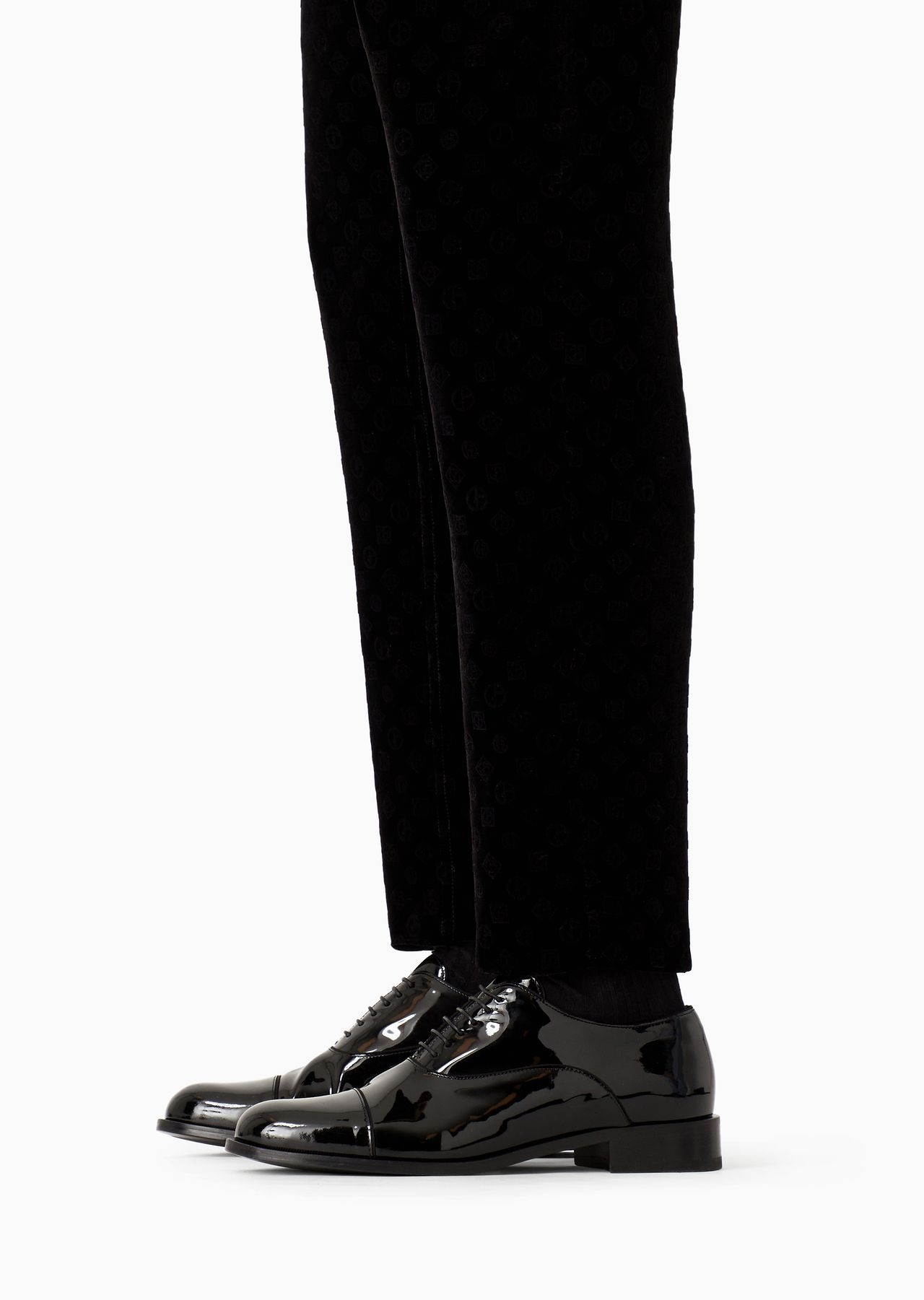 Giorgio’s single-pleat trousers in monogram silk and viscose - 6
