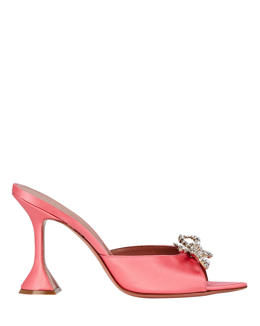 Rosie Crystal-Embellished Satin Mules - 1