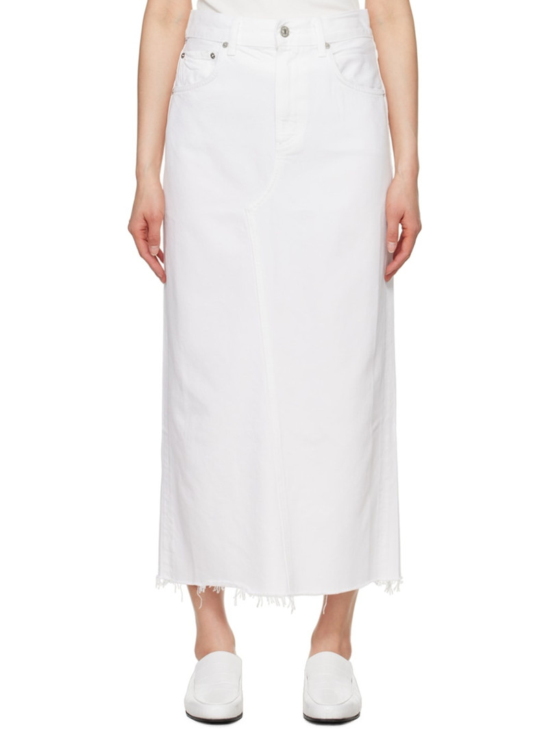Off-White Circolo Denim Maxi Skirt - 1