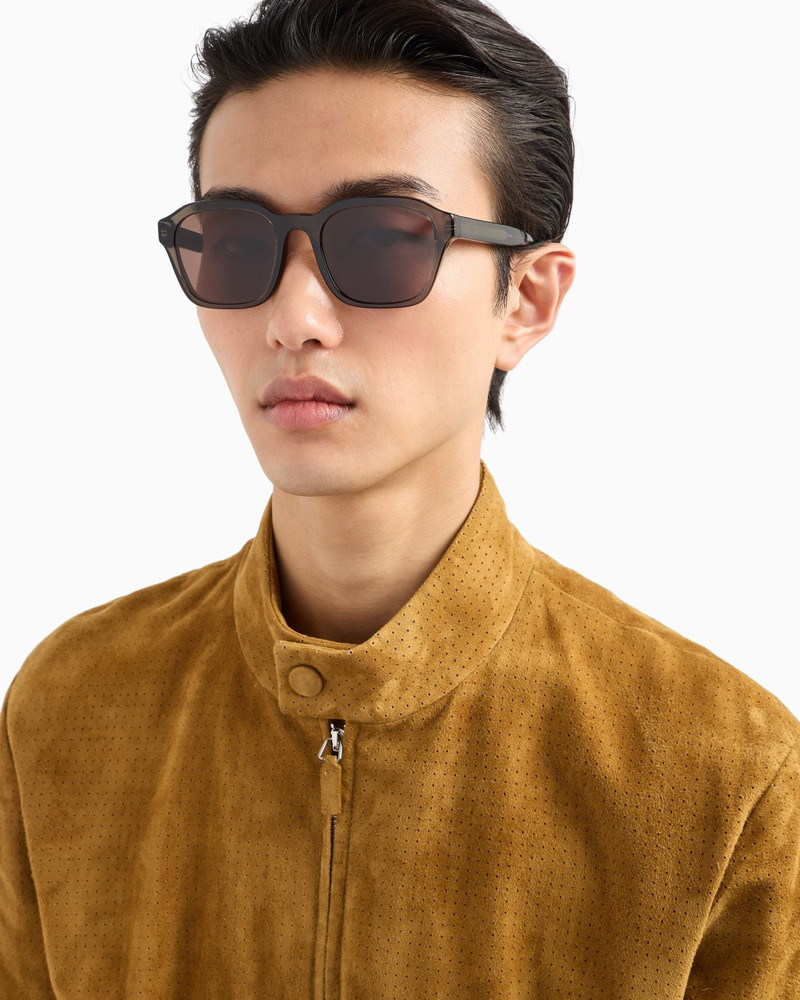 EMPORIO ARMANI MEN’S IRREGULAR-SHAPED SUNGLASSES outlook