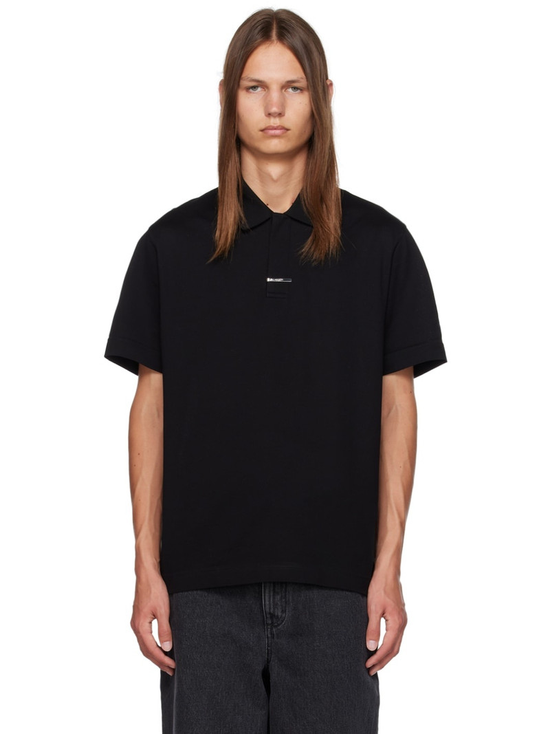 Black Tie Clip Polo - 1