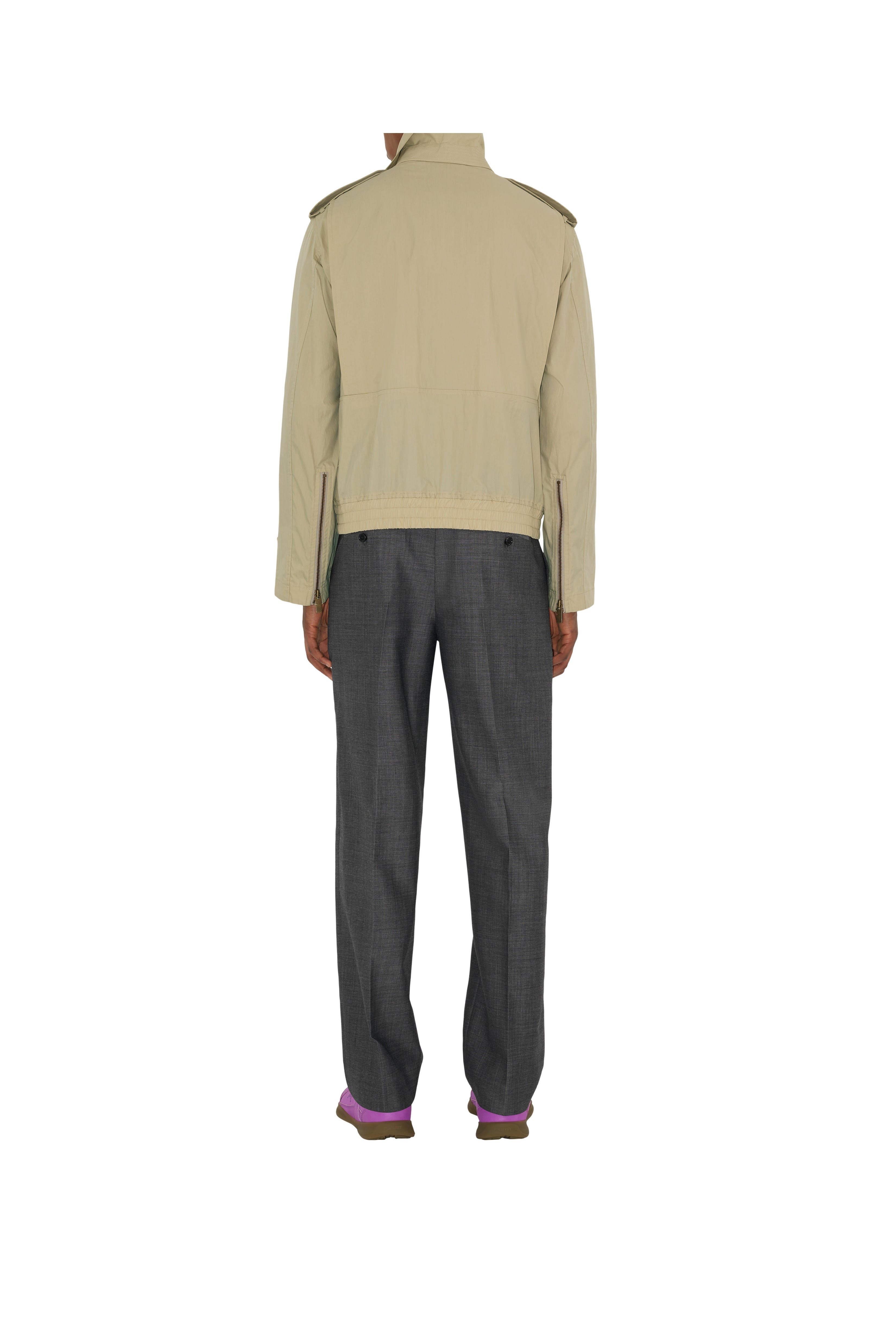 burberry Wool Tailored Trousers in Gull Grey/trip Grey at Nordstrom - 4