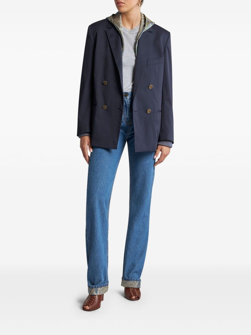 Etro double-breasted blazer outlook