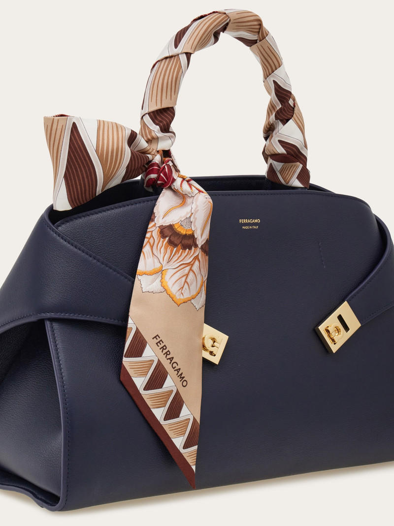 FERRAGAMO Giada print silk mini bandeau outlook