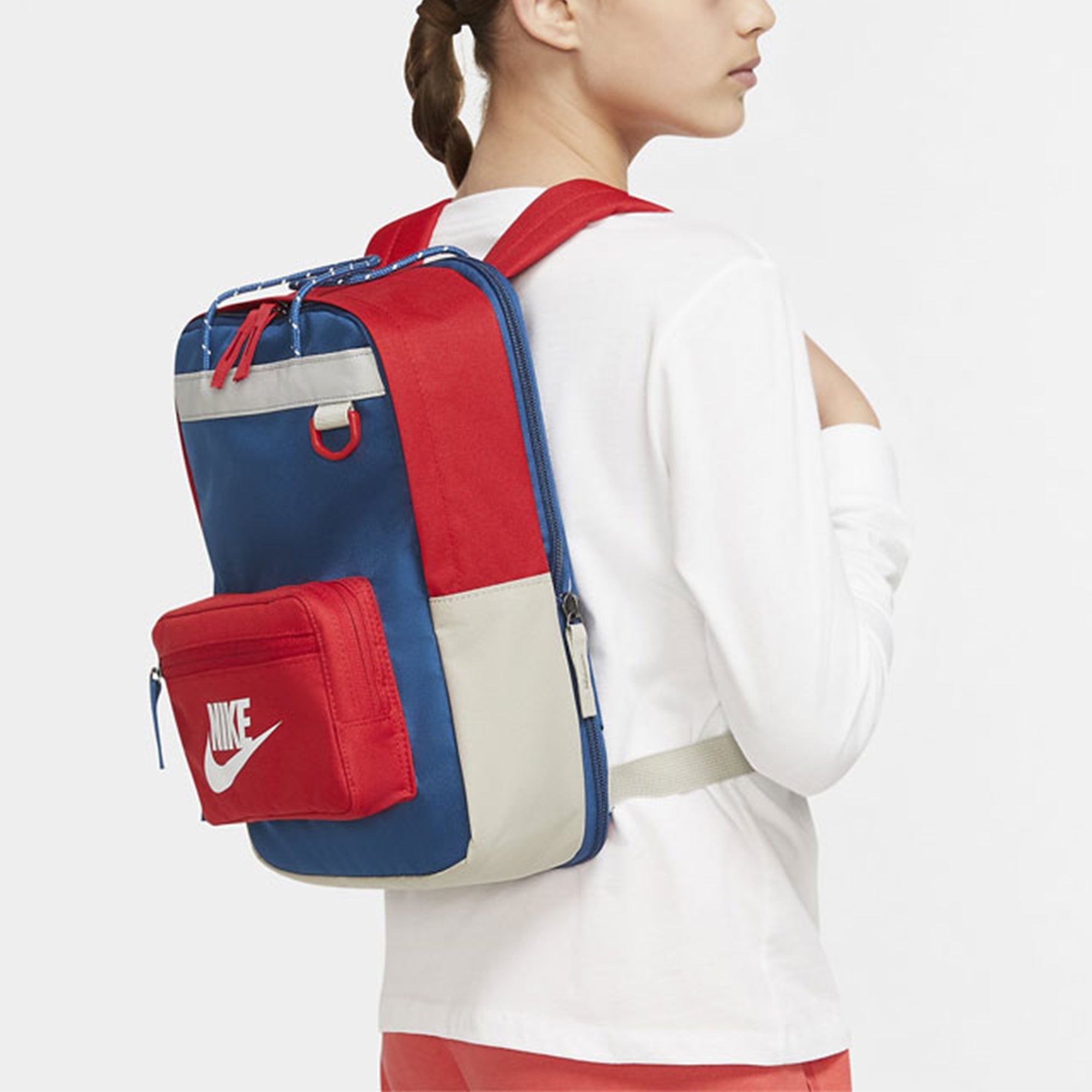 Nike Athleisure Casual Sports Colorblock backpack Navy Blue BA5927-476 - 5