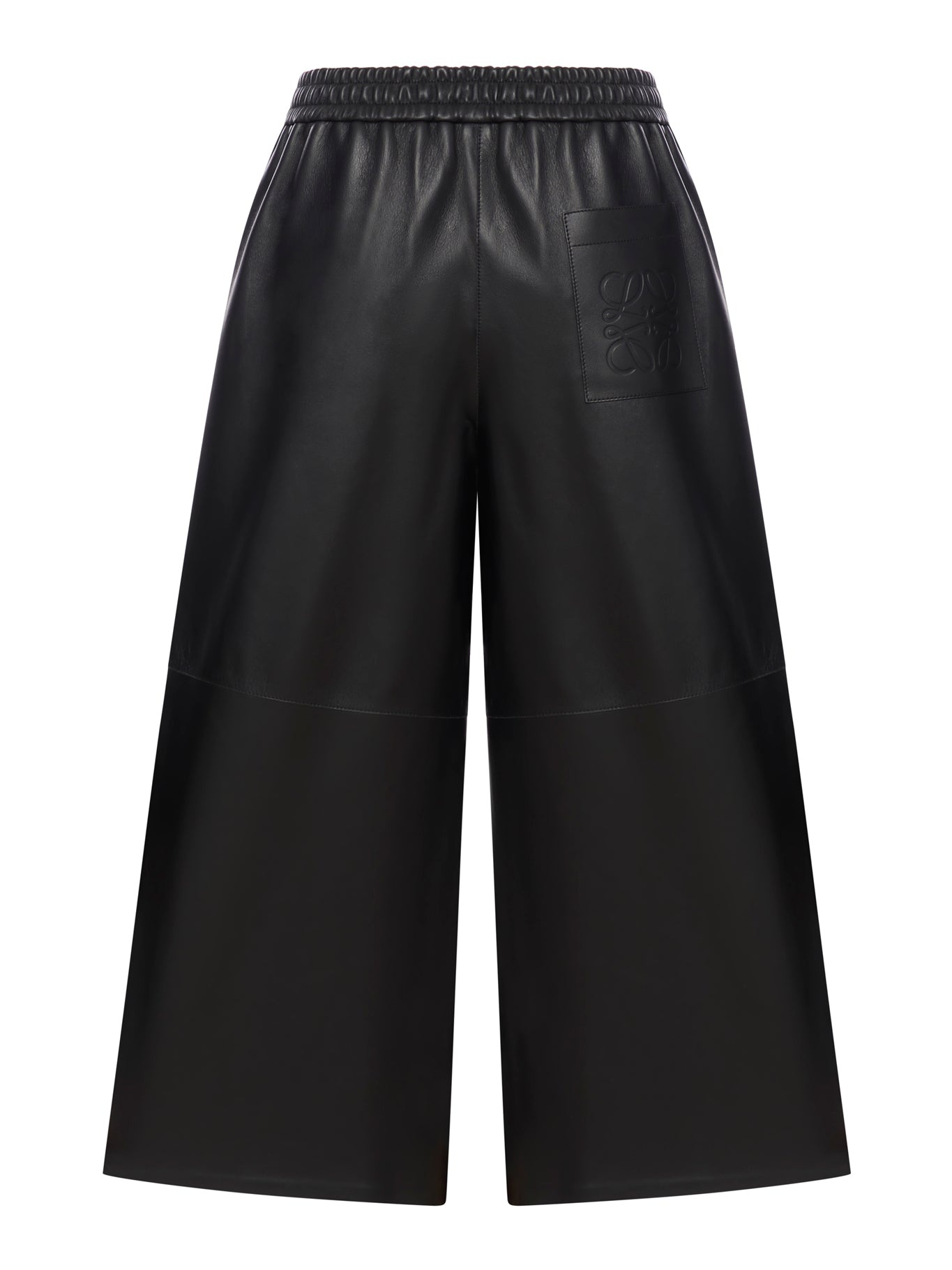 CROPPED TROUSERS IN LAMB NAPPA - 2