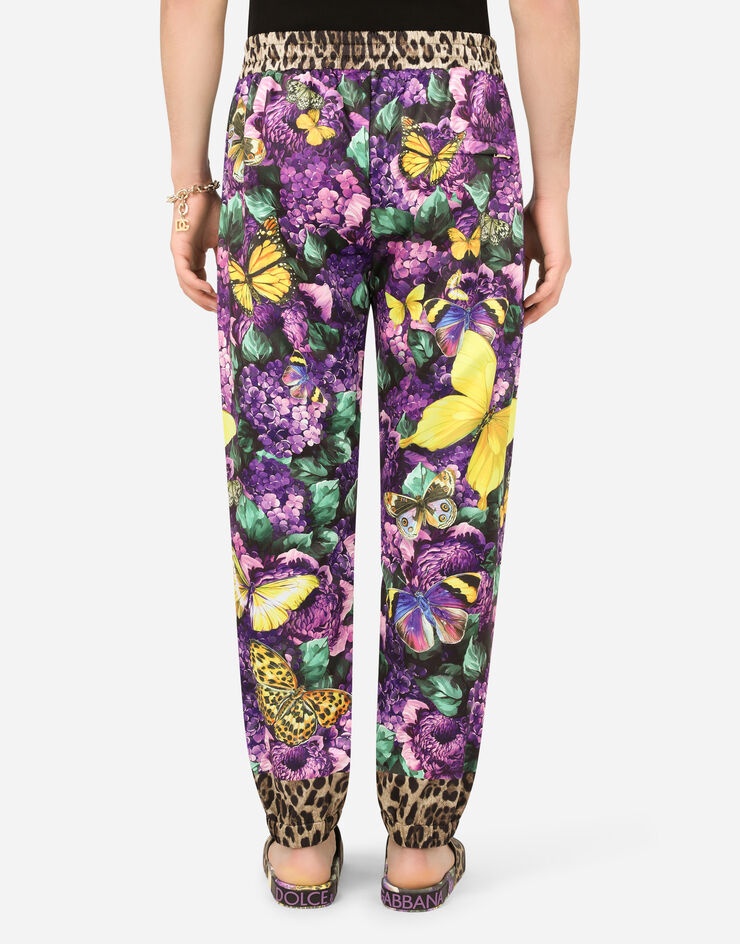 Jogging pants with butterfly print - 8