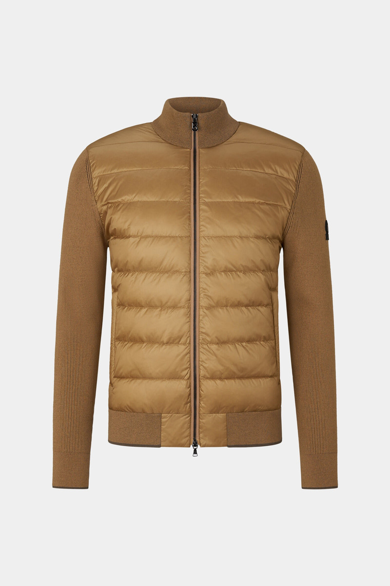 Renee Hybrid knit jacket in Beige 1