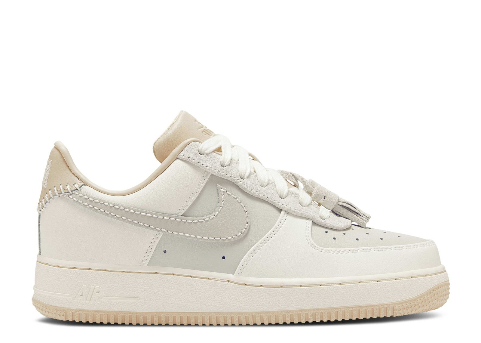 WMNS AIR FORCE 1 LOW 'LIGHT BONE SUEDE TASSELS' - 1