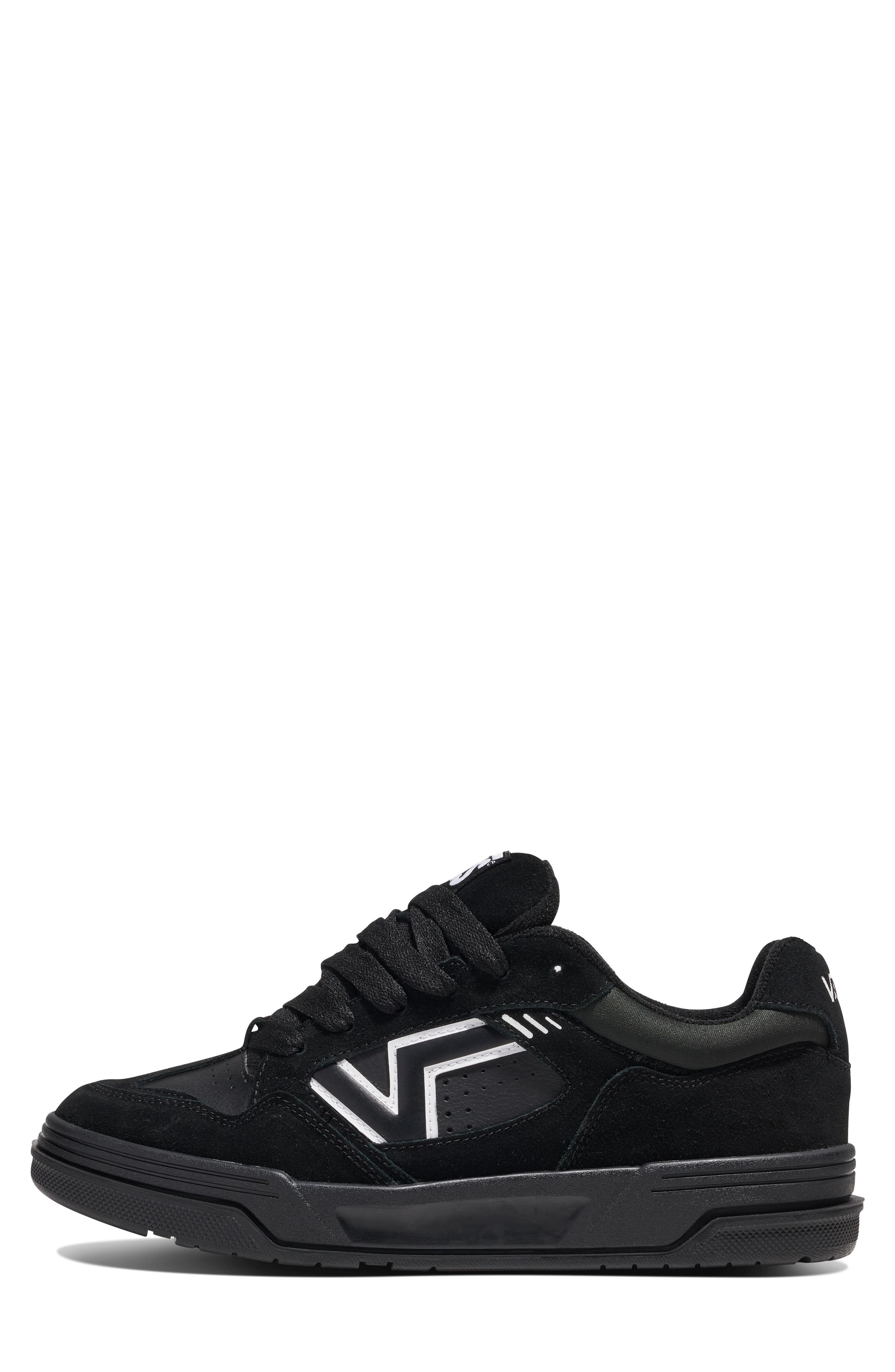 Vans Upland Sneaker in Black/Black/White at Nordstrom - 6