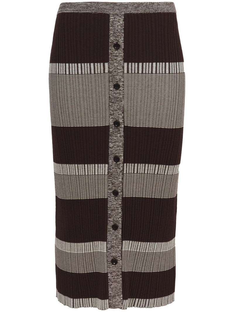 striped midi skirt 1
