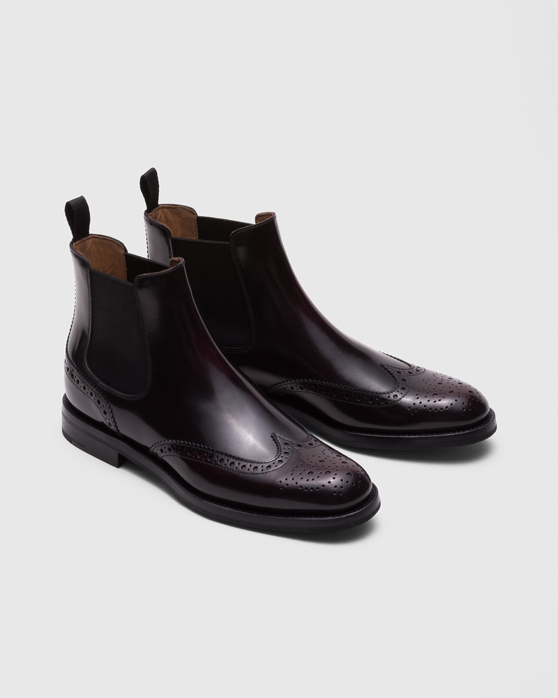 Church's Polished Fumé Brogue Chelsea Boot outlook
