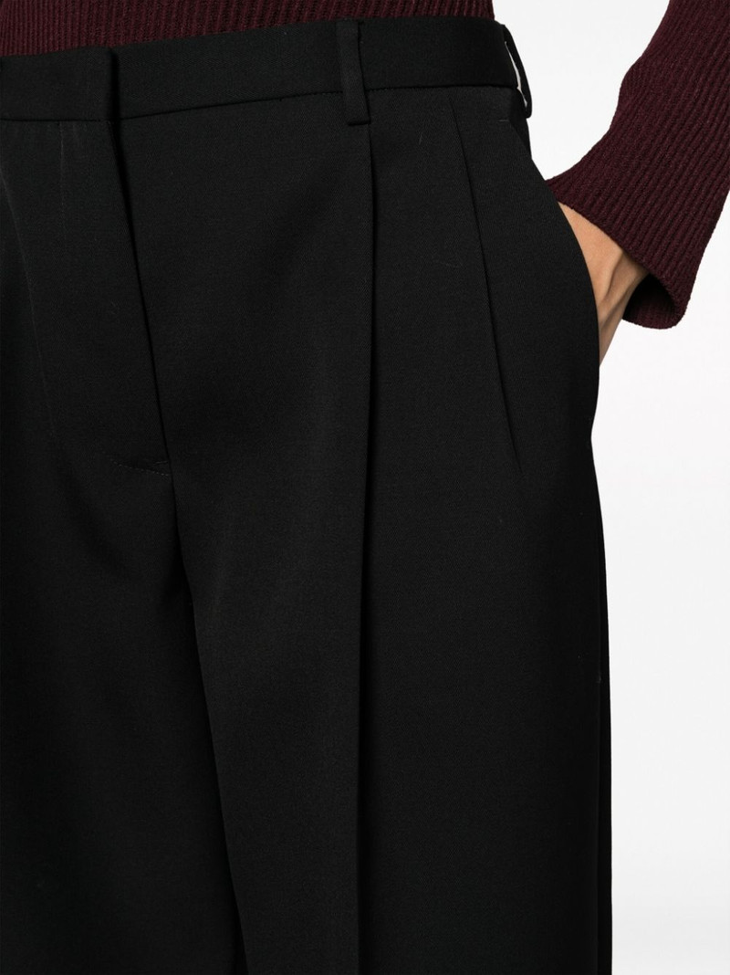 pleated cotton-wool tailored trousers 5