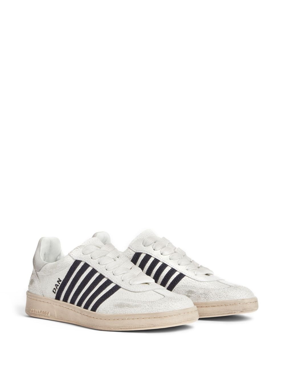 Boxer distressed low-top sneakers - 2