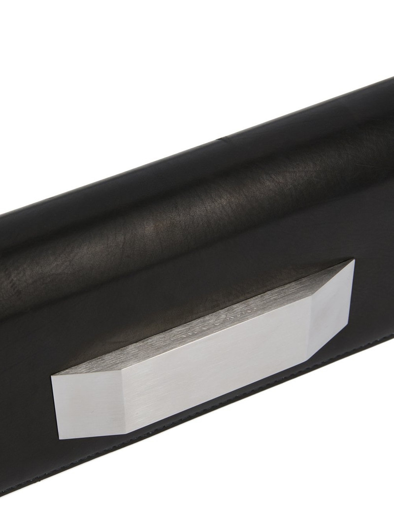 Black Hollywood Griffin Baguette Bag 8