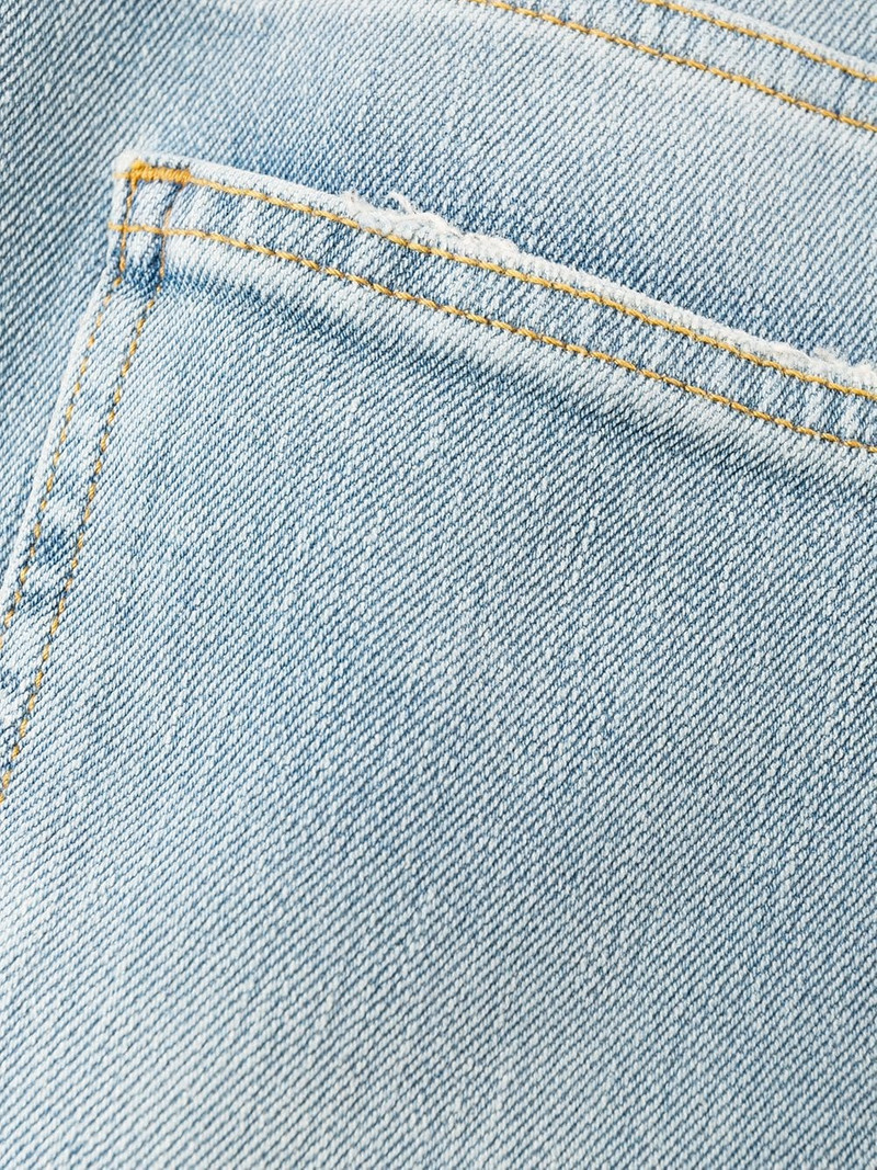 embroidered details skinny jeans 7