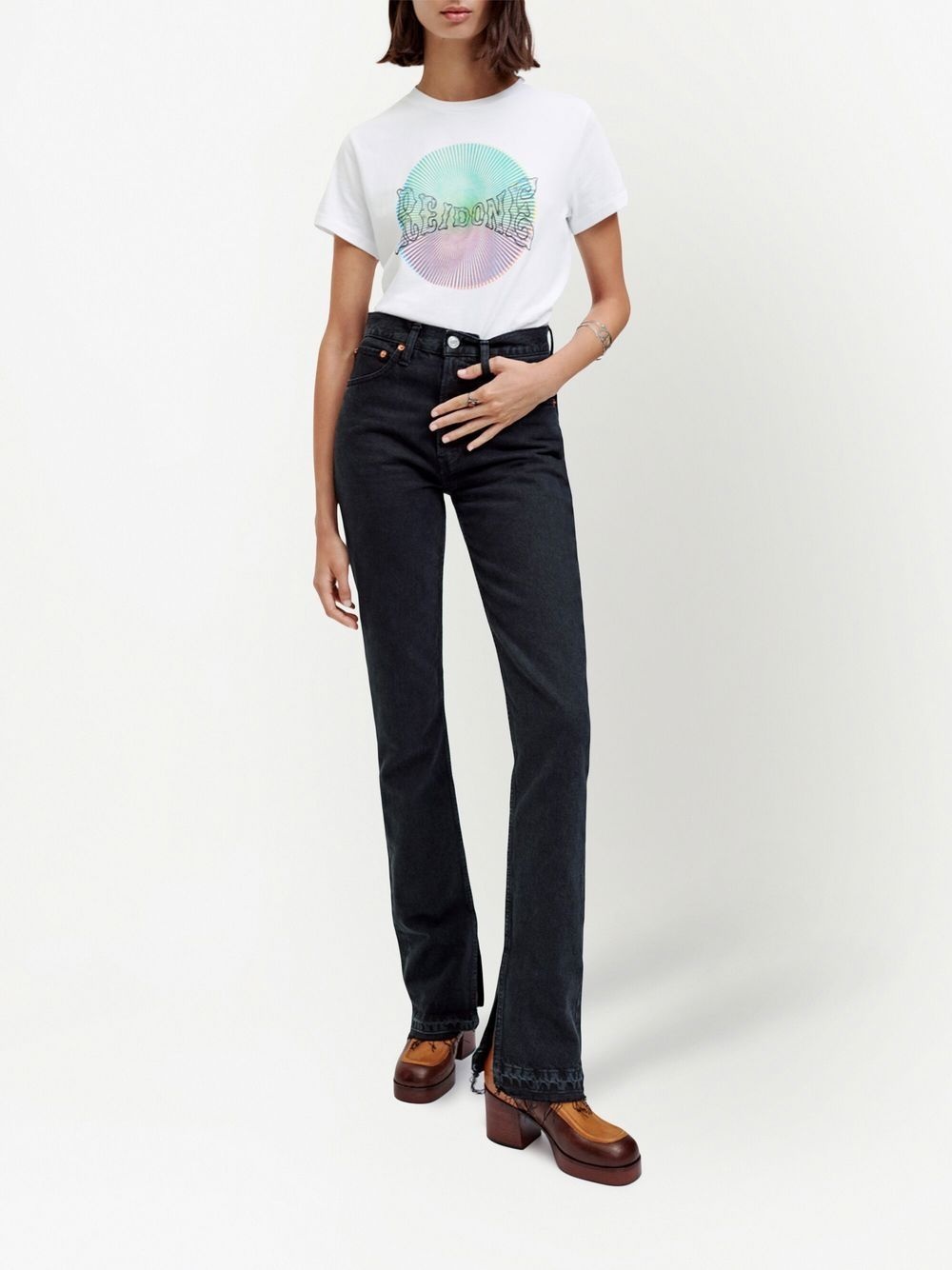 skinny-cut boot trousers - 2