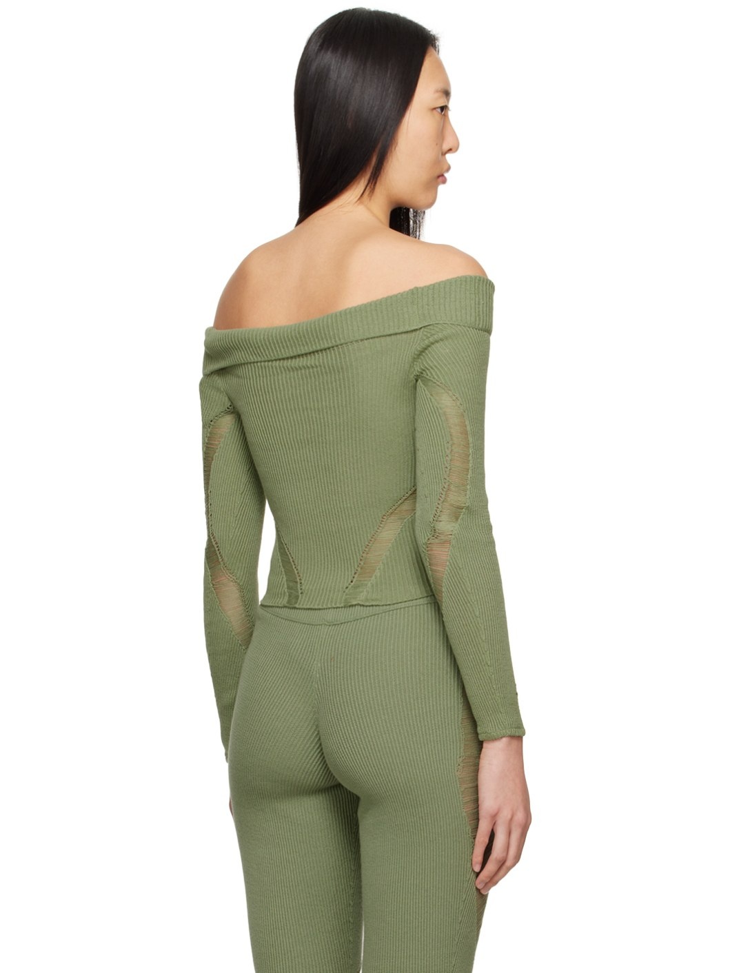SSENSE Exclusive Green Floater Long Sleeve T-Shirt - 3