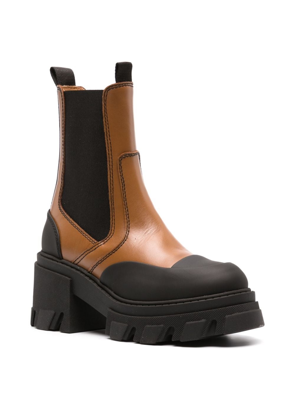 platform leather Chelsea boots - 2