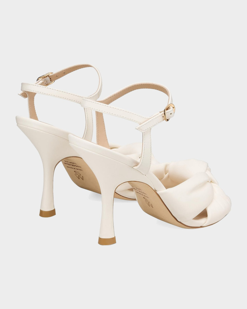 Stuart Weitzman 100mm Soplaya Leather Ankle-Strap Sandals outlook