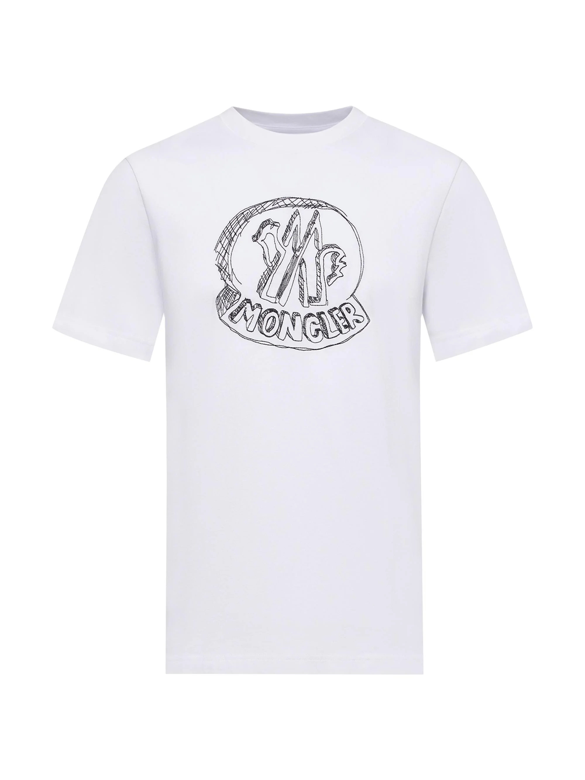 Men's Crewneck T-Shirt in Cotton - White - 1