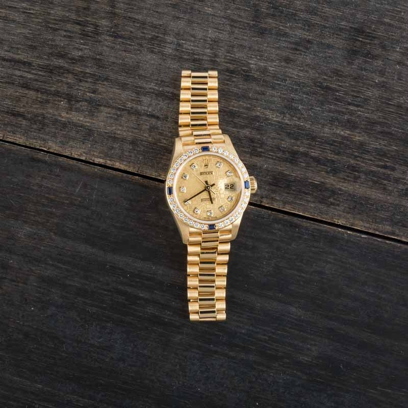 Ladies Rolex Datejust 79088 18k Yellow Gold - 5
