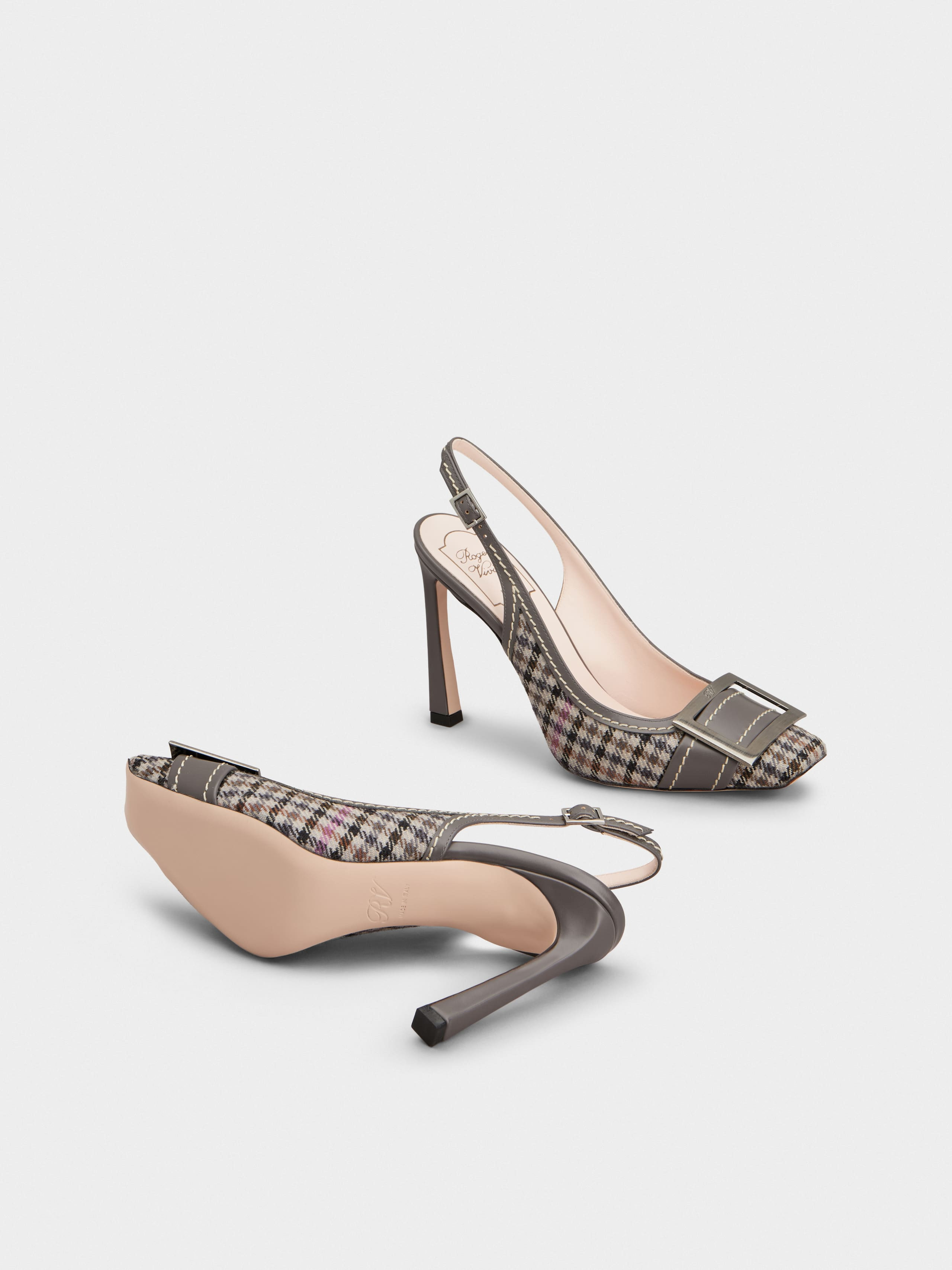 Trompette Slingback Pumps in fabric - 6