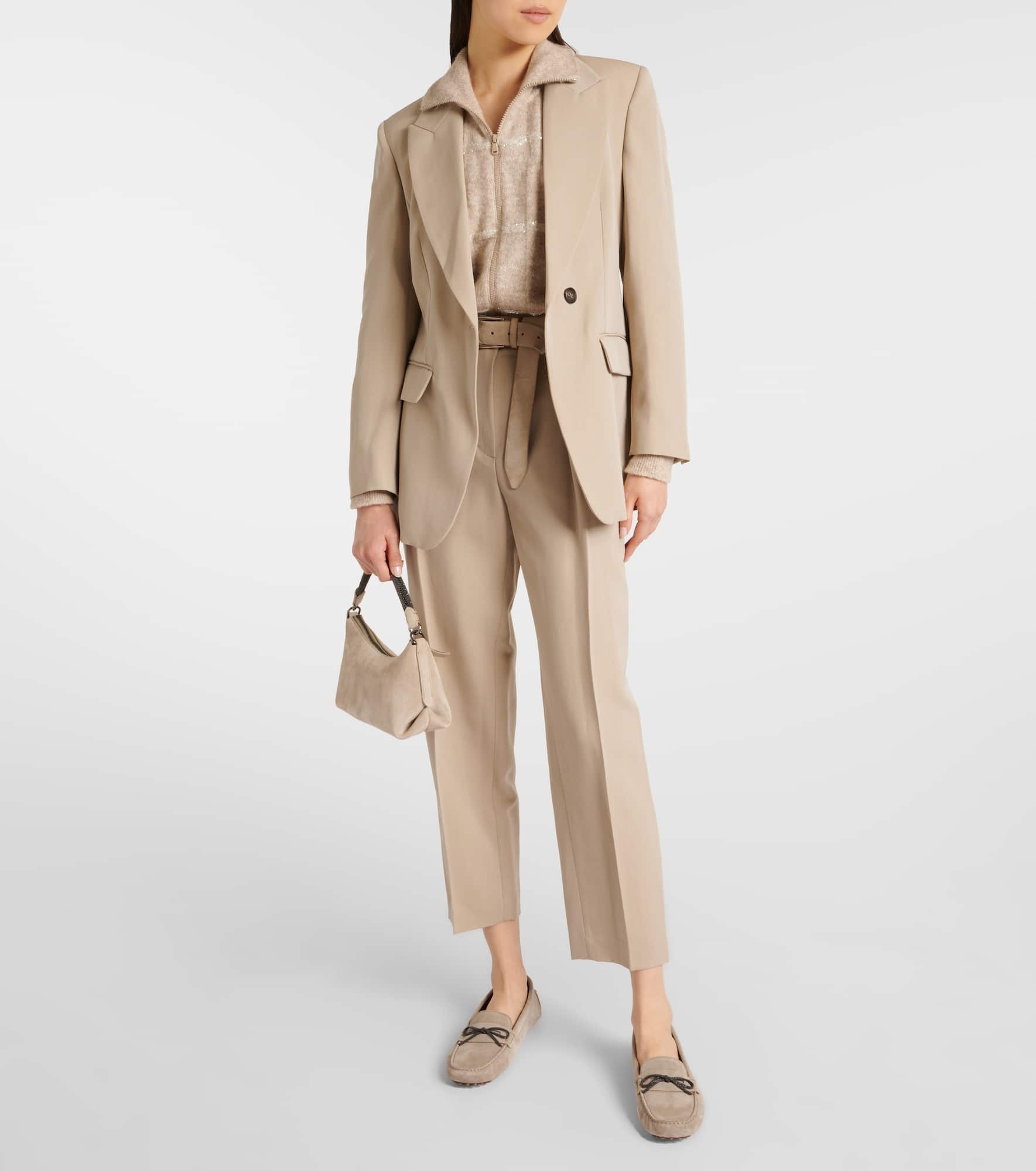 Wool-blend straight pants - 2