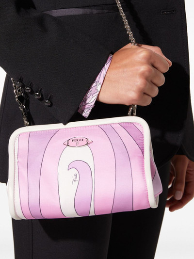 PUCCI Binding Marmo-print clutch bag outlook