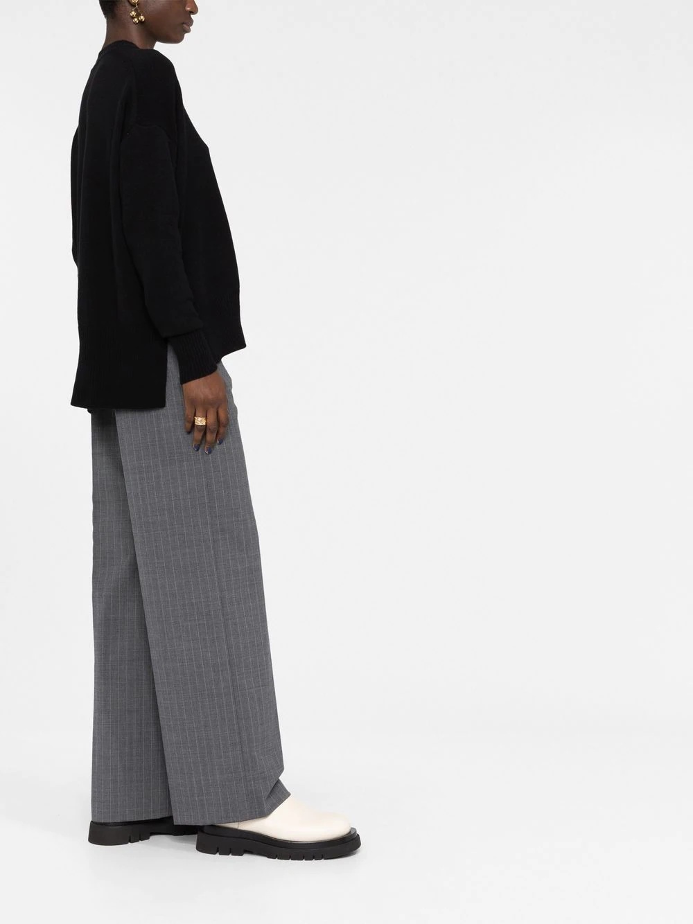 long-sleeve cashmere jumper - 6