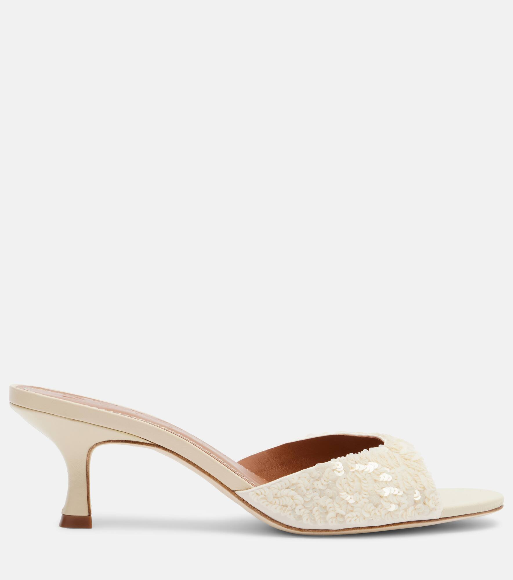 Brigitte sequined mules - 4