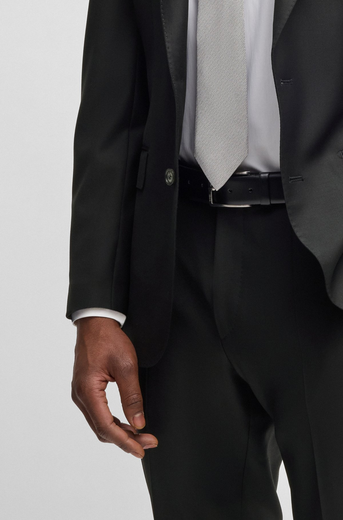 SLIM-FIT TROUSERS IN VIRGIN WOOL WITH STRETCH - 5