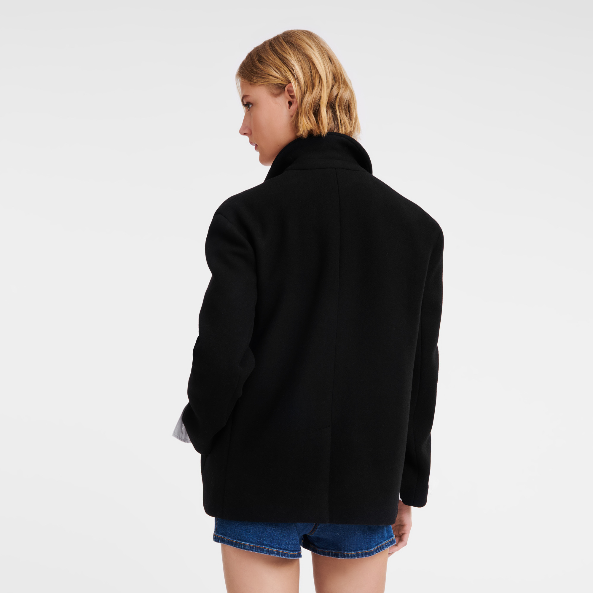 Straight peacoat Black - OTHER - 3