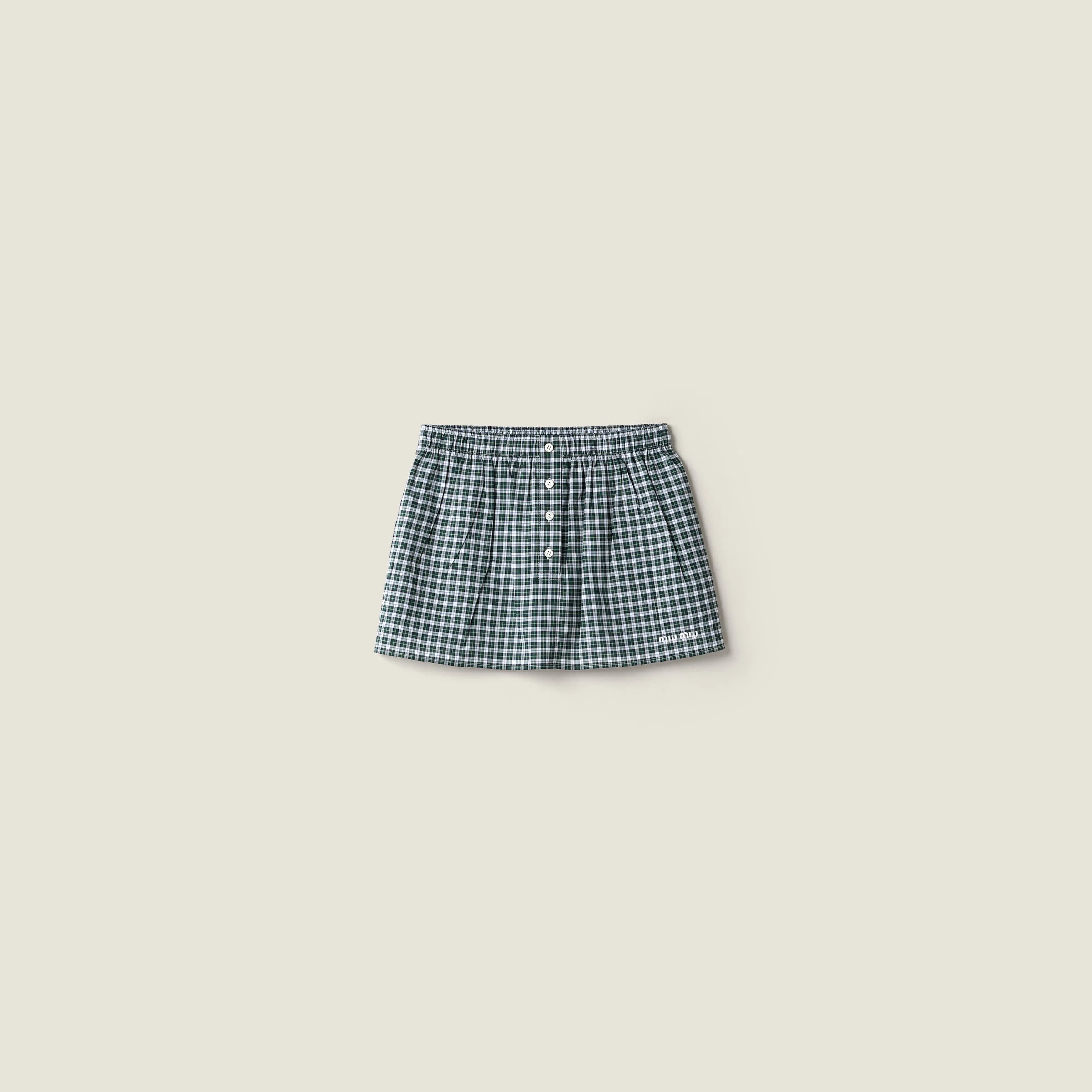 Plaid miniskirt - 1
