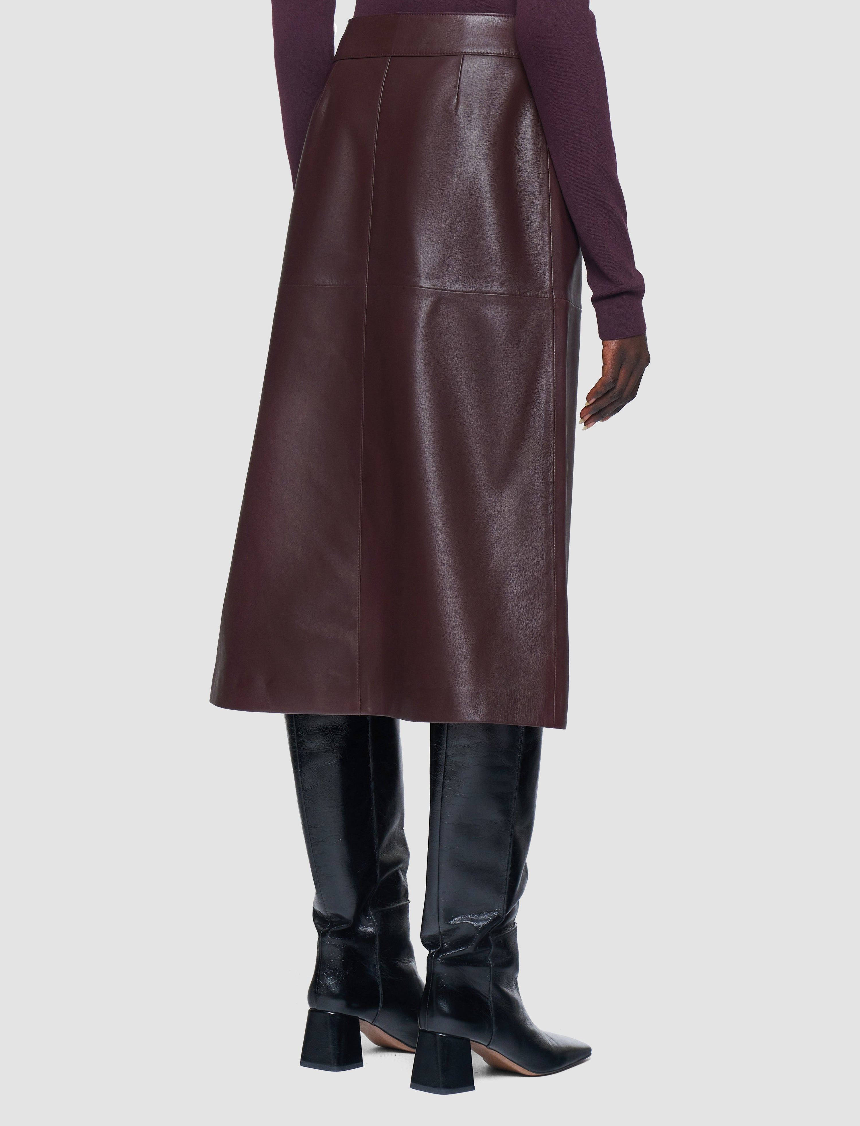 Sèvres Nappa Leather Skirt - 3