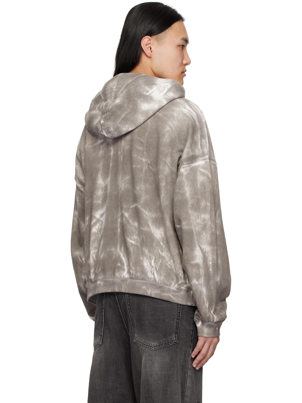 Gray Muddy Zip-Up Hoodie - 3