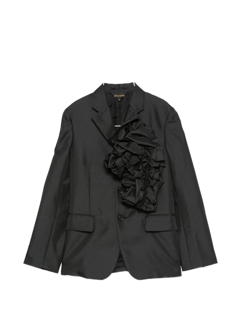 Rouched single-breasted jacket - 1
