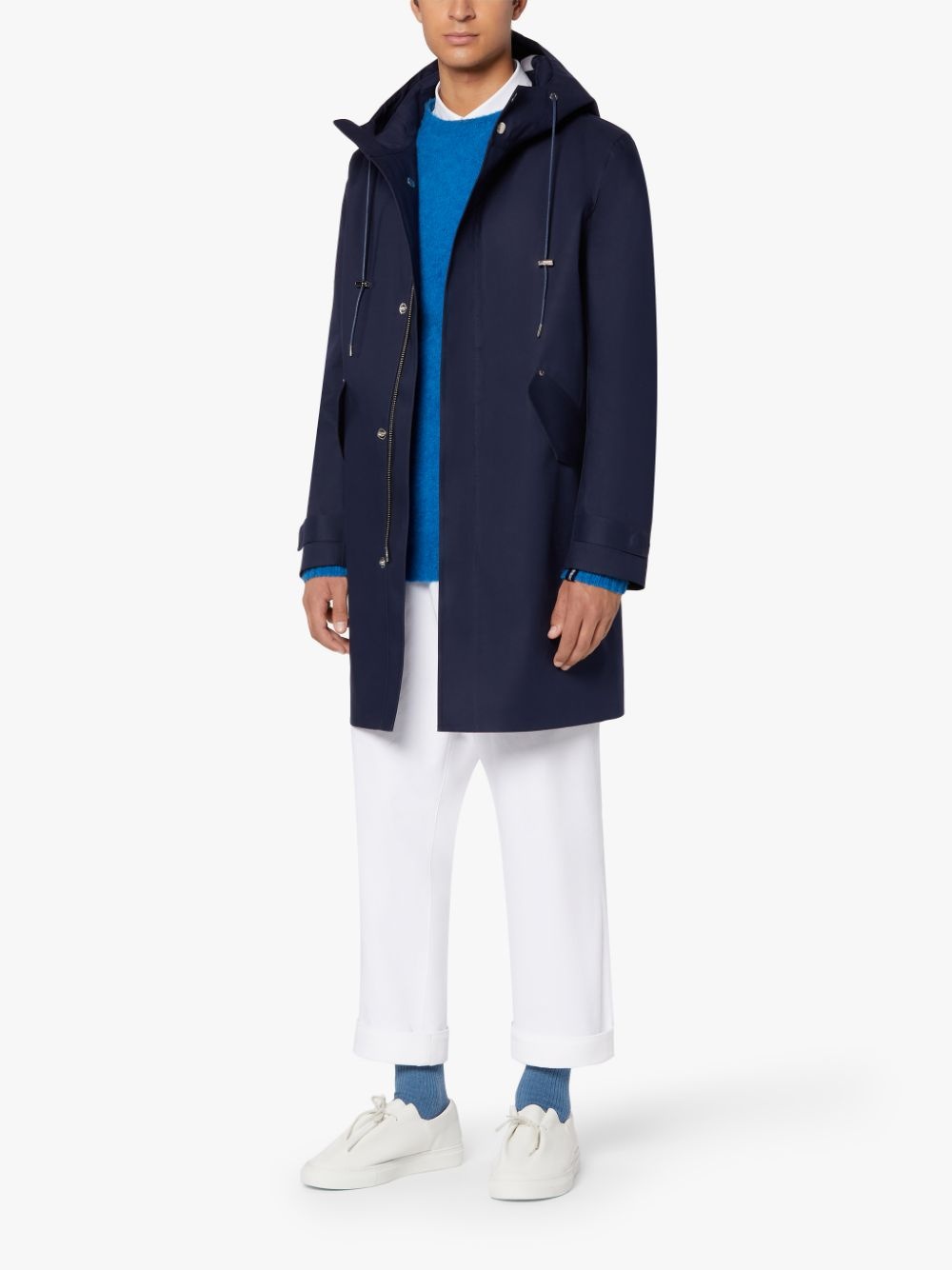 GRANISH SHORT INK BONDED COTTON HOODED COAT | GR-1036 - 4